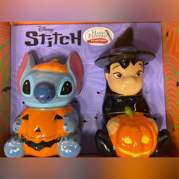 Disney - Lilo & Stitch - Halloween - Salt & Pepper Shakers - BNIB ๐๐ป๐ - Picture 4 of 7